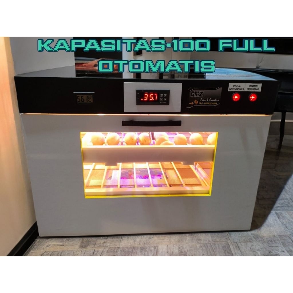 MESIN TETAS TELUR FULL OTOMATIS KAPASITAS 100 TELUR AYAM,BEBEK,BURUNG