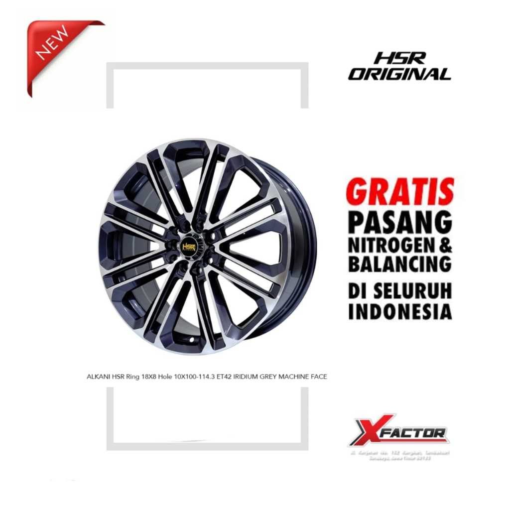 VELG MOBIL R18 HSR R18 ALKANI R18X8 H 5X100 - 5X114,3 ET42