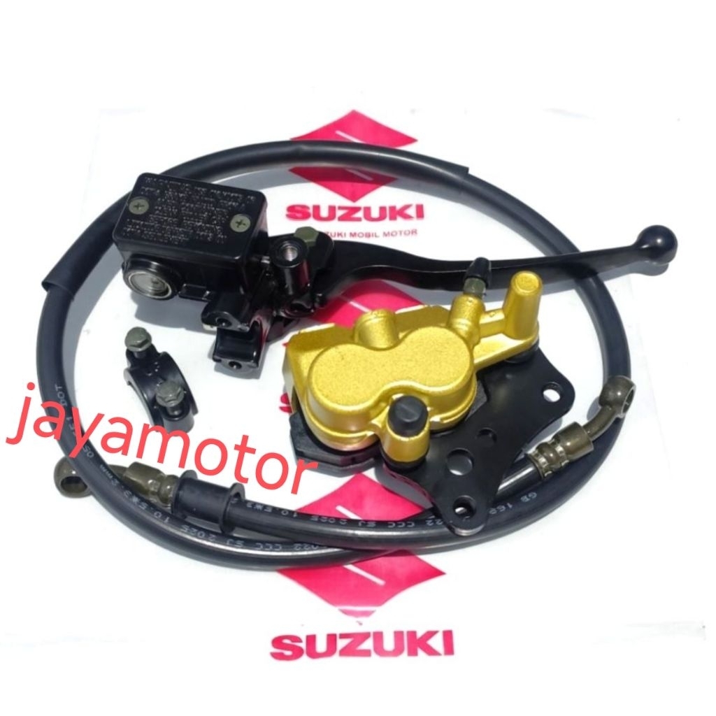selang rem+master rem set+kaliper depan suzuki skywave 125