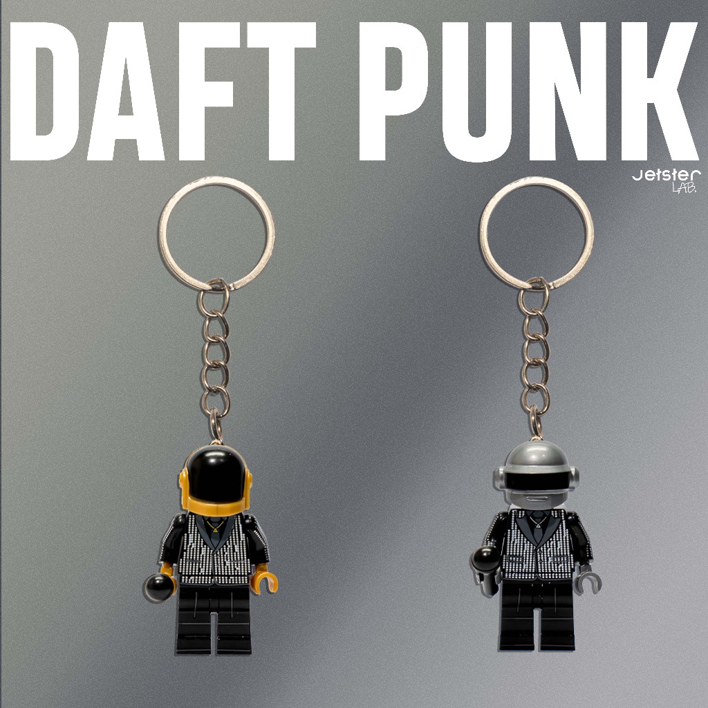 Jetster Lab Keychain  Gantungan Kunci Figure Daft Punk
