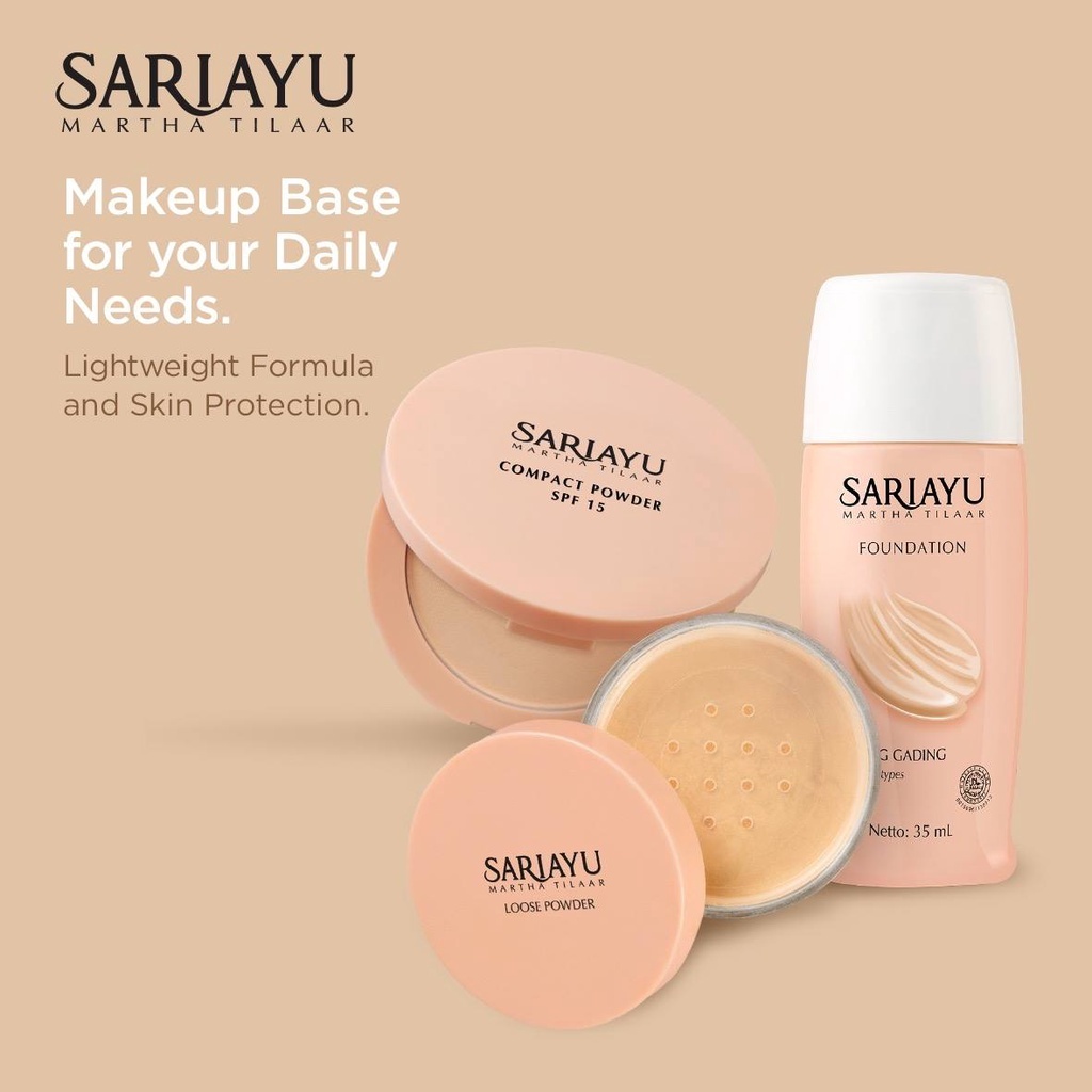 SARIAYU Loose Powder | Sariayu Compact Powder | Sariayu Foundation | Sariayu Bedak Tabur | Sariayu B
