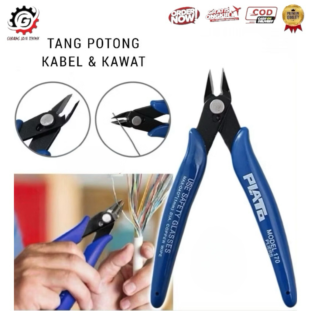 PLATO Tang Potong Kawat Tang Potong Kabel  Tang Potong Coil Gunting Potong Coil Kabel
