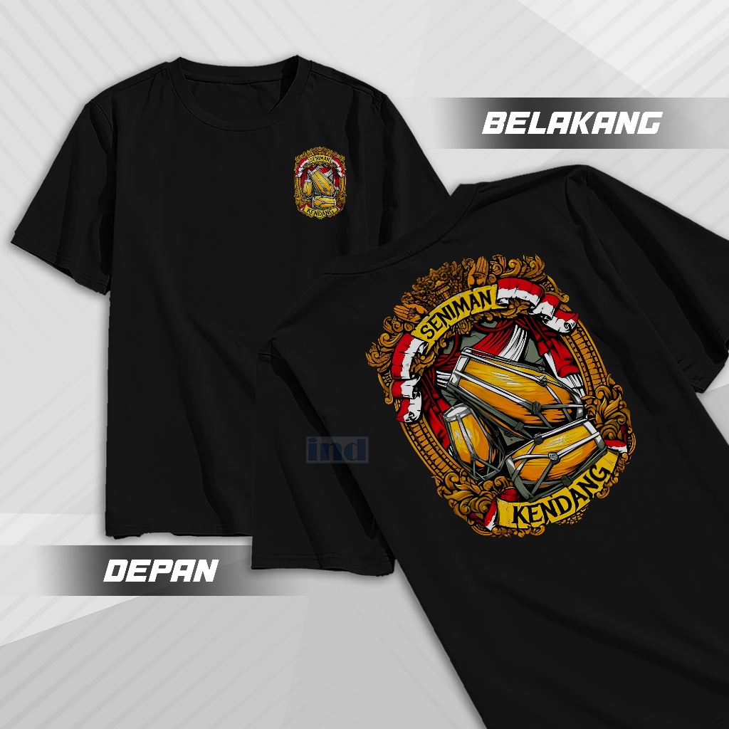 Kaos Kendang Jaipong  kaos Kendang Rampak  Kaos Kendangers  Kaos Musisi Kendang combed 30s