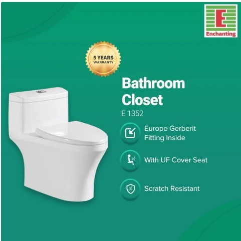 Toilet / Kloset Duduk Europe Enchanting E1352Eco