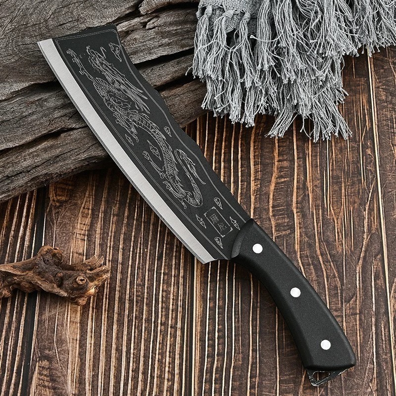 Pisau Ukir Naga Jepang / pisau dapur pemotong tulang / pisau tulang ukir naga plz