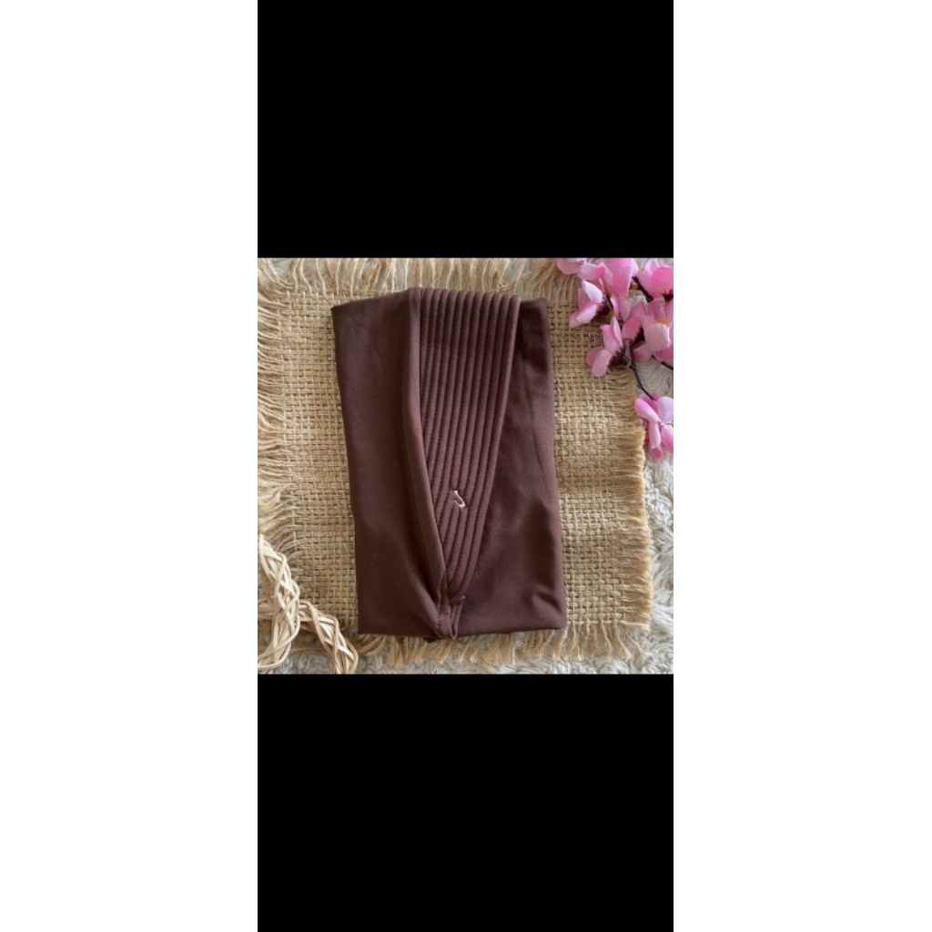 Prelove kerudung coklat bergo