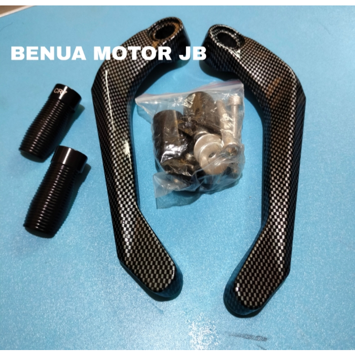 Handguard Proguard karbon handguard stang carbon sepasang variasi original universal motor beat aero