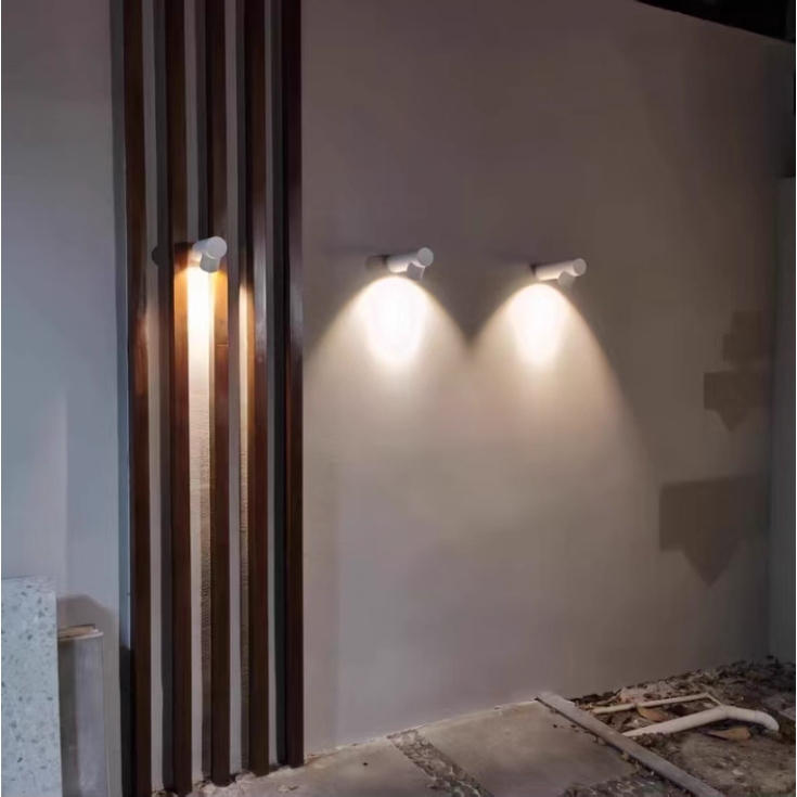 lampu dinding bambu /lampu dinding eksterior