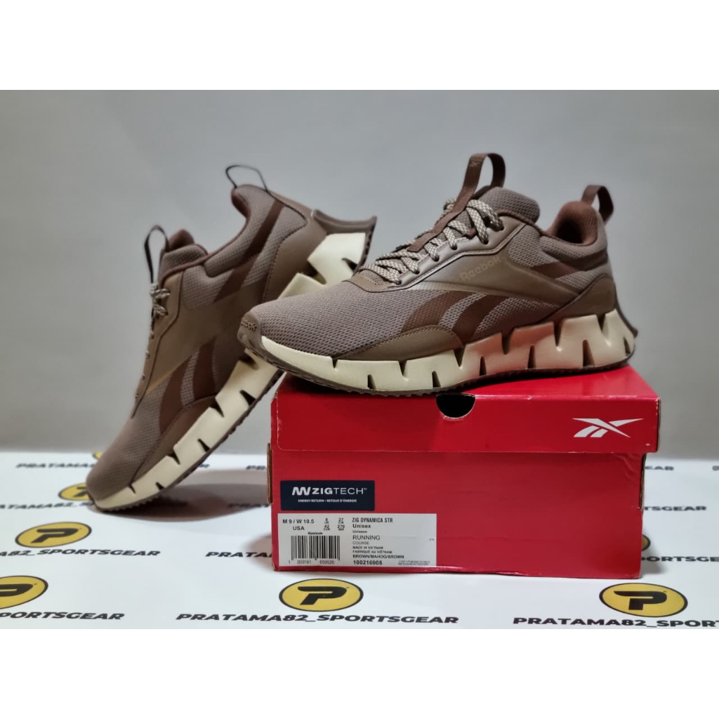 SIZE 42 ( 27 CM ) - ORIGINAL ASLI  REEBOK ZIG DYNAMICA STR RUNNING SHOES SEPATU LARI PRIA ZIGTECH BR