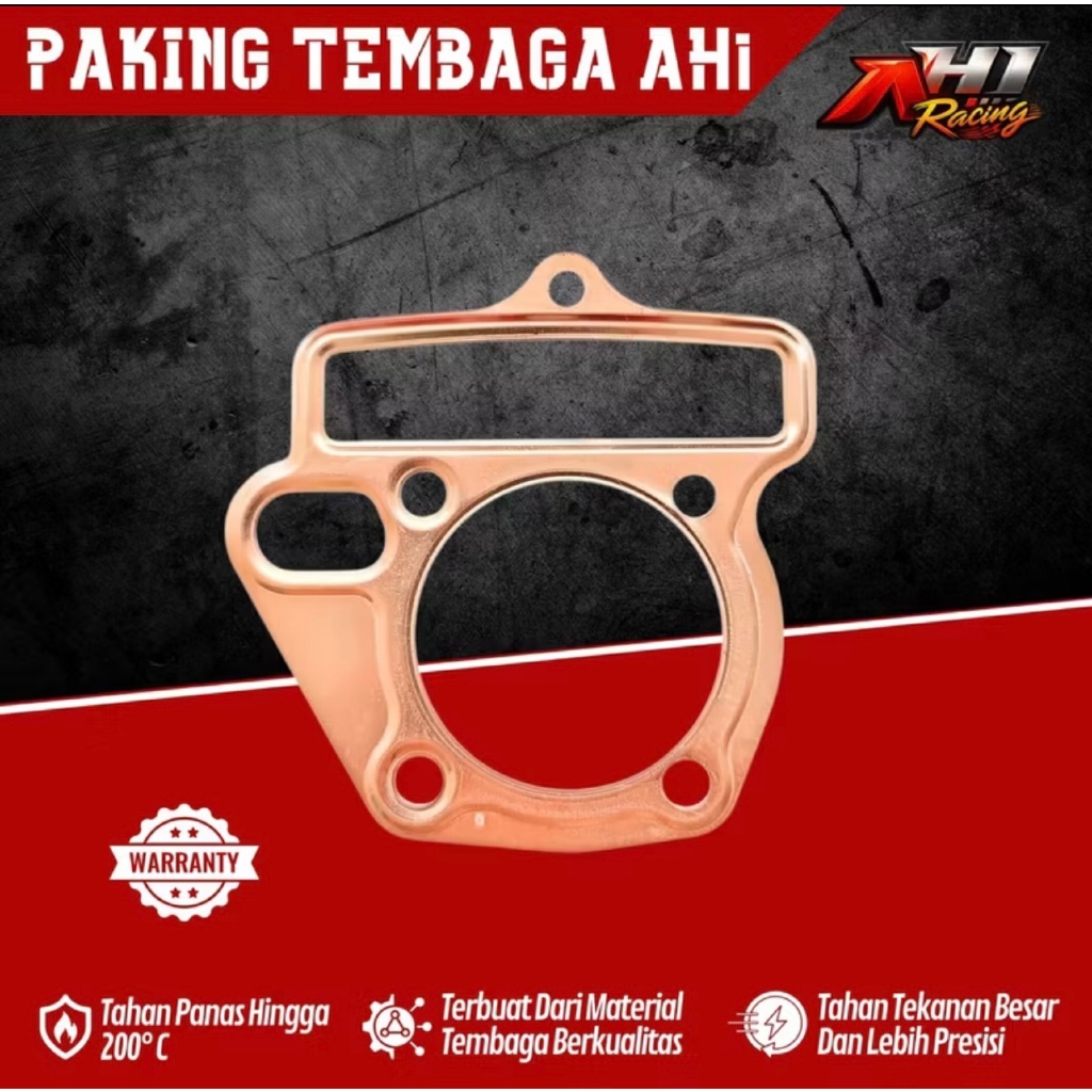 ￼Gasket Packing Paking Blok Head Tembaga Grand Supra X Astrea Win Supra Fit Prima Lagenda 52 - 58 Mm