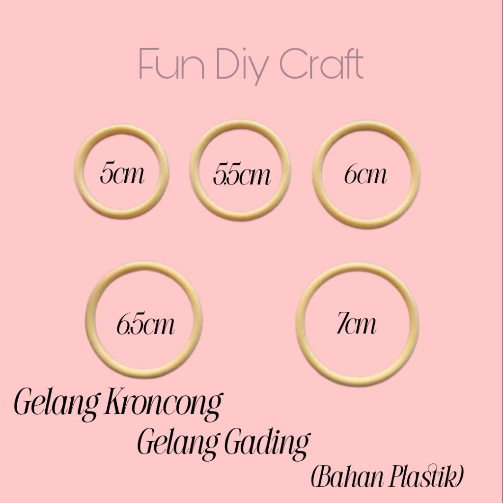 Ring Plastik - Ring Hijab - Ring Bulat Satuan