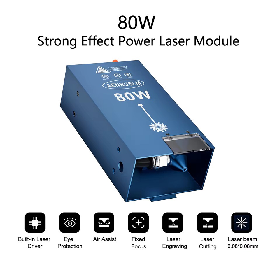 80w / 40w Laser Diode Module with Air Assist Laser Engraving Head Laser Module Laser Engraver Head C
