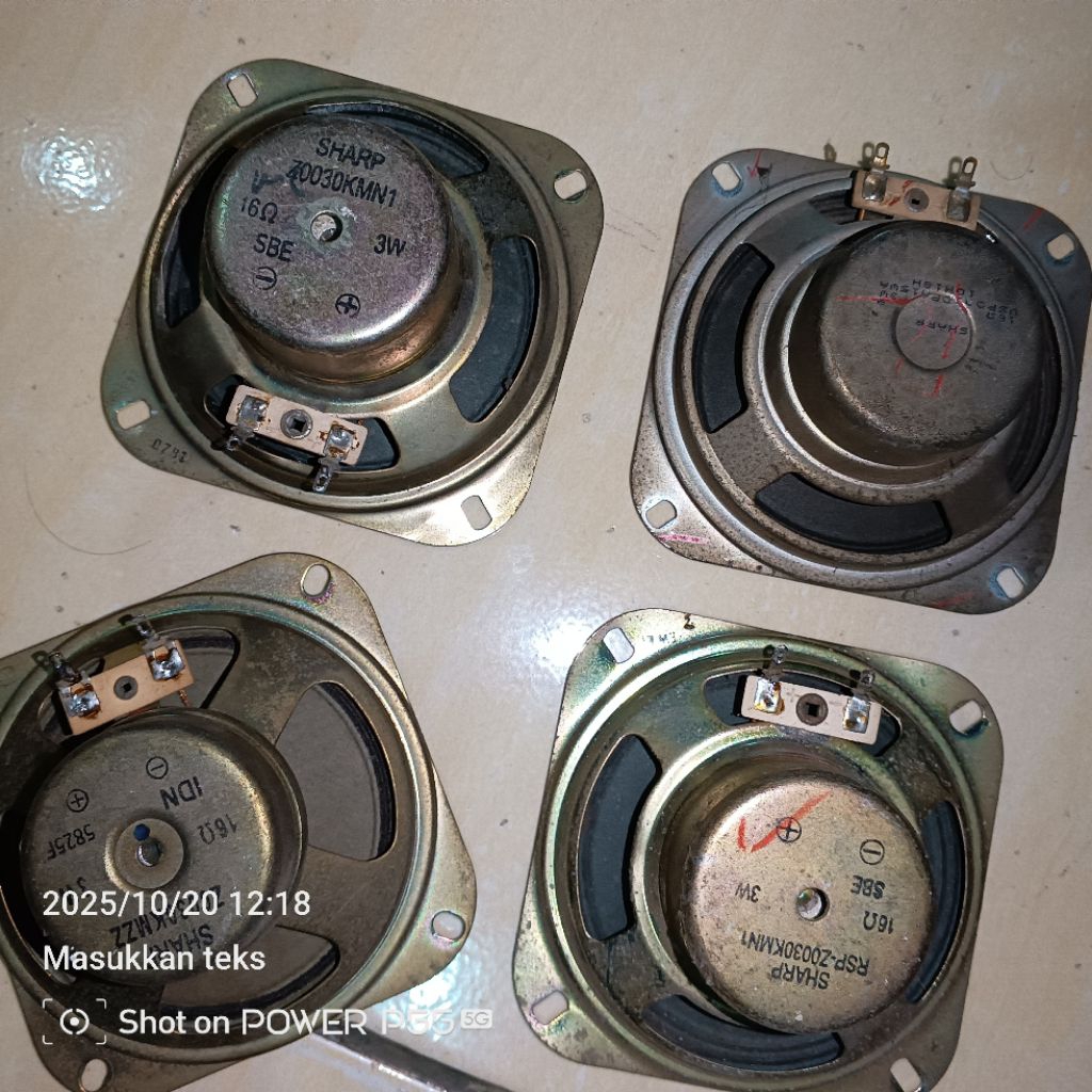 Speaker Sharp 4inch 8ohm 3watt murah Joss