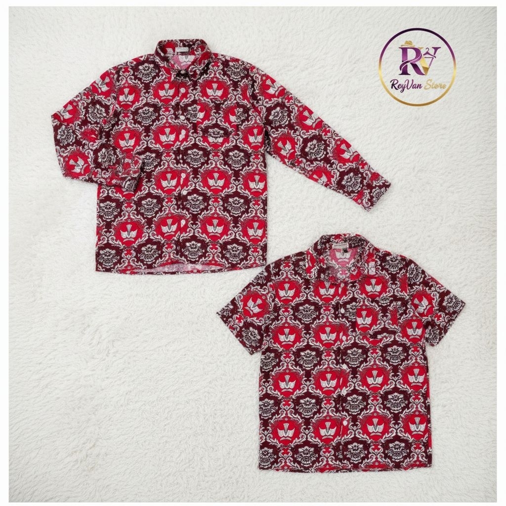 Seragam Batik SD Motif Tutwuri Besar/Kemeja Batik SD/Seragam Sekolah Batik SD