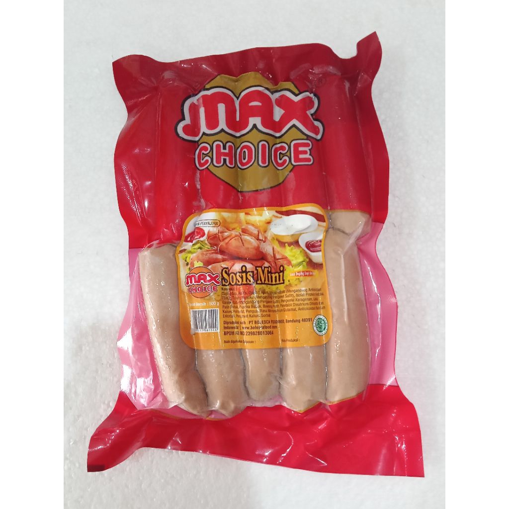 Max Choice sosis mini/daging ayam & sapi 500gr