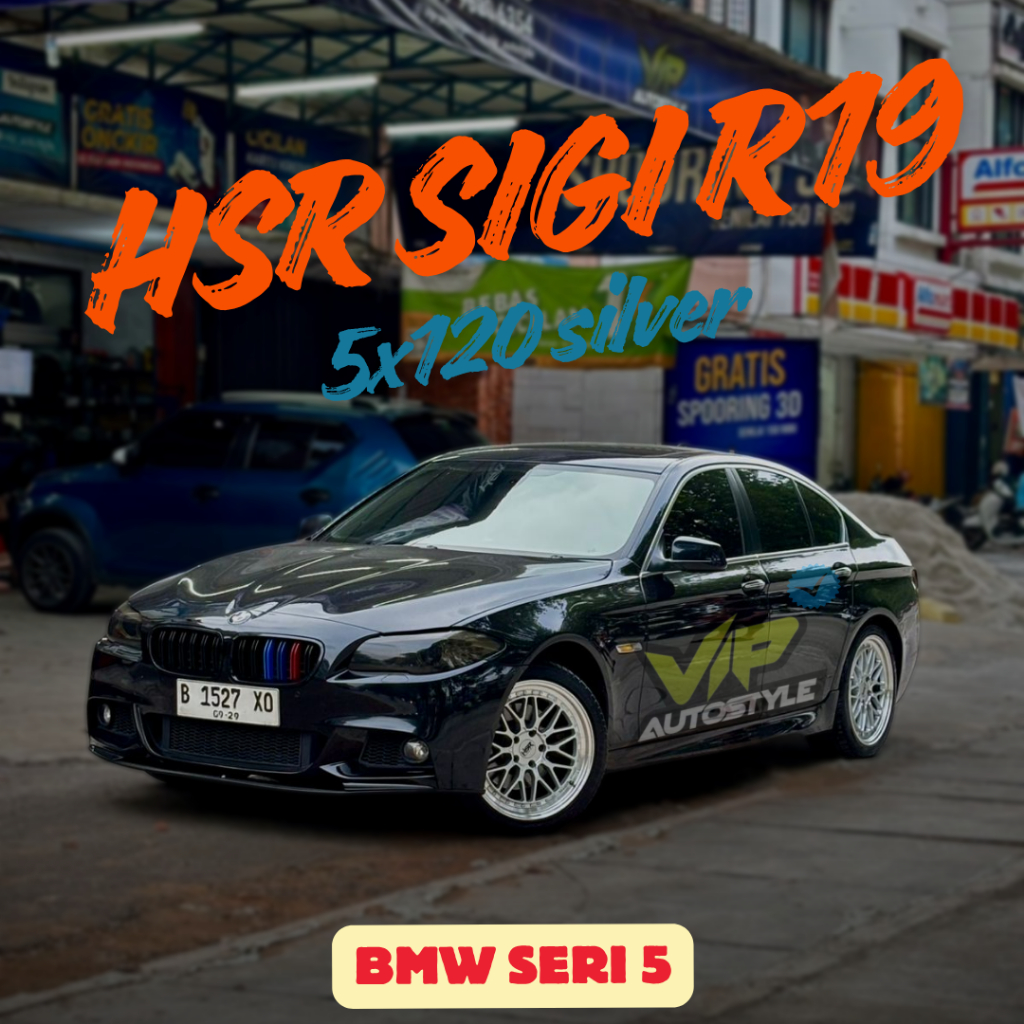 Velg Racing BMW R19 HSR SIGI 5x120 SIlver | Velg Premium Ring 19 BMW, BYD seal, Denza - hsr sunter