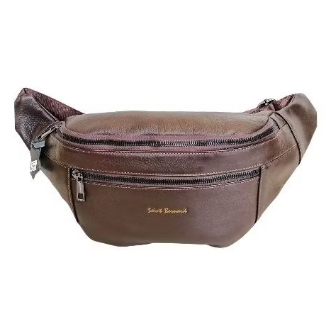 Waist Bag Pria Kulit Sapi Asli Sarang Kulit Garut