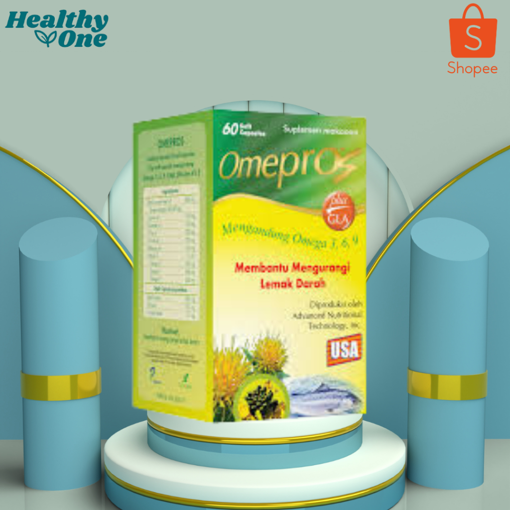 Omepros 1 Botol isi 60 Soft Capsul/ Minyak Ikan