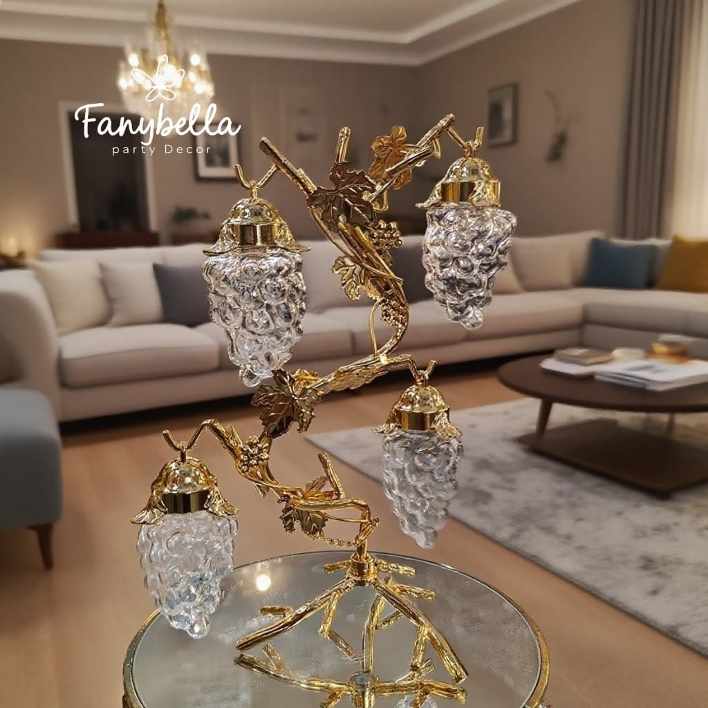 Pajangan anggur Kristal Mewah Import