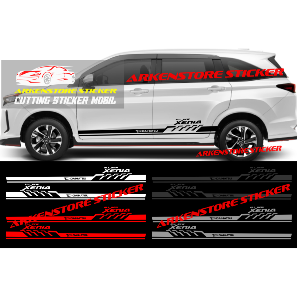 Promo sticker mobil all new xenia cutting sticker stiker mobil daihatsu all new xenia stiker all new
