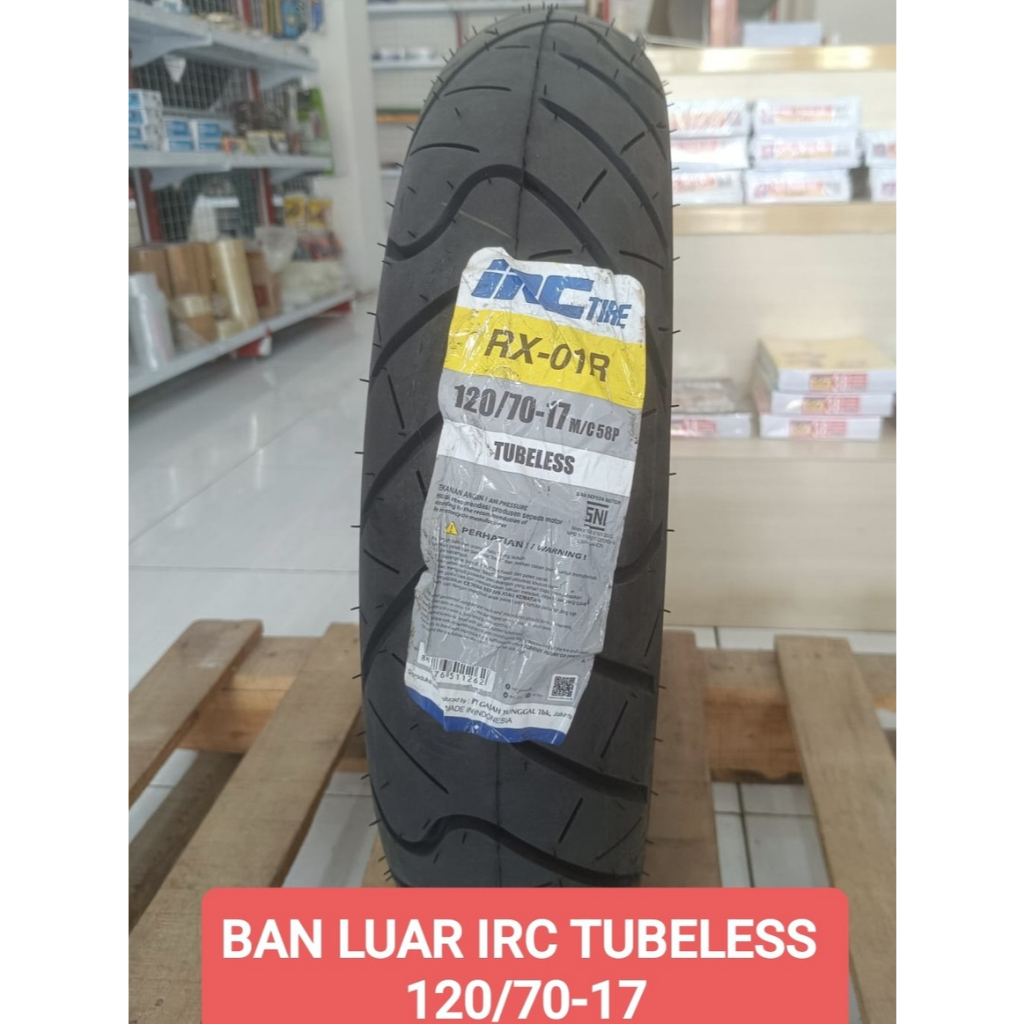 BAN LUAR IRC TUBELESS 120/70-17