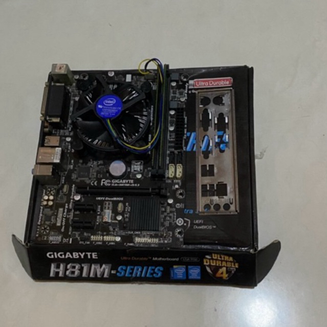Paketan Mobo h81m + PSU + HDD&SSD