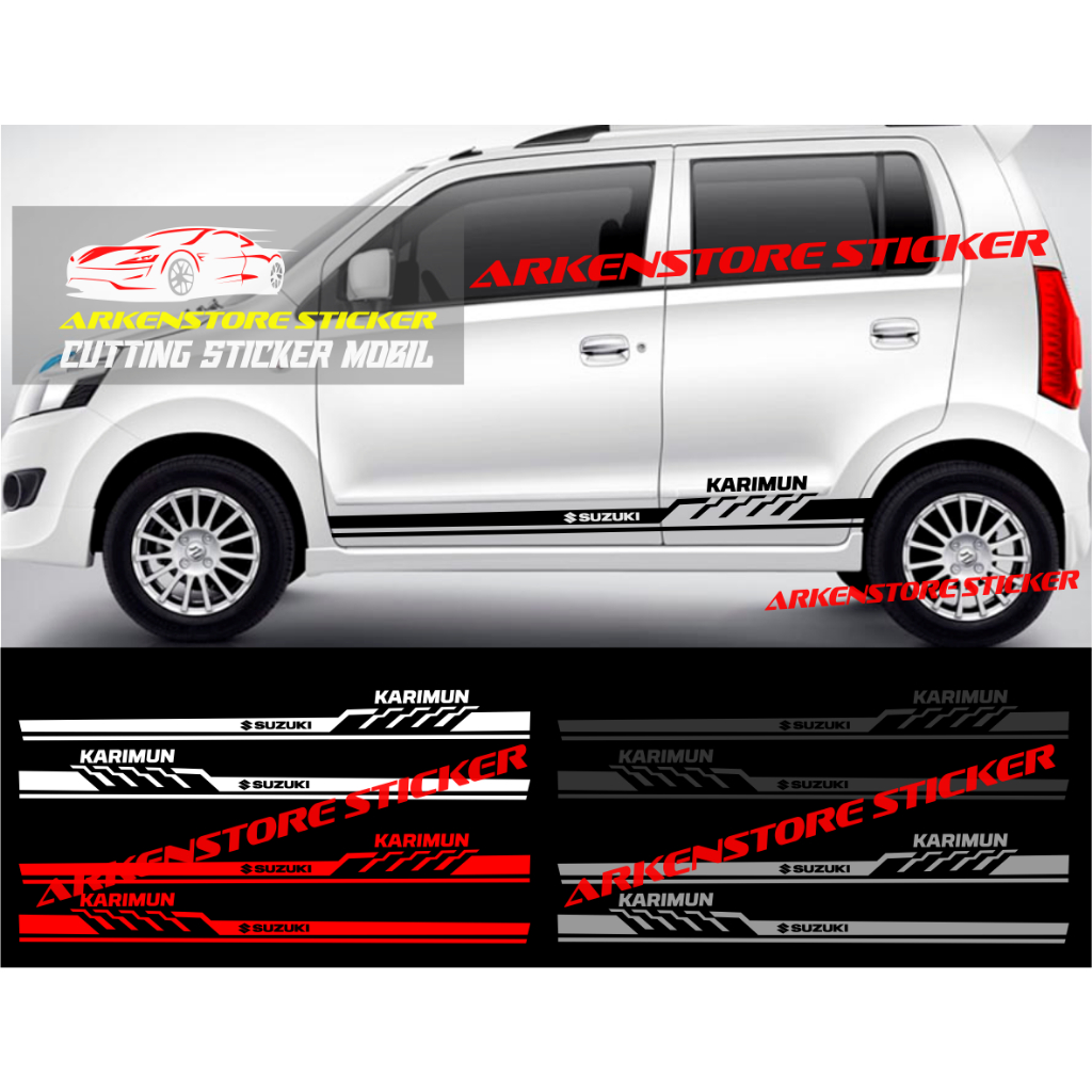 Promo sticker mobil karimun cutting sticker stiker mobil suzuki karimun stiker karimun