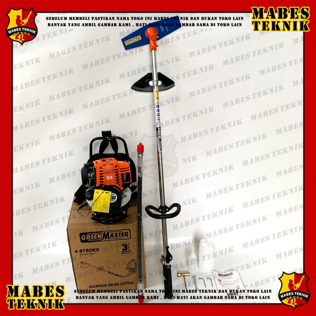 MESIN POTONG RUMPUT GENDONG 4 TAK BRUSH CUTTER 4 STROKE ALAT PEMOTONG RUMPUT GENDONG 4 TAK