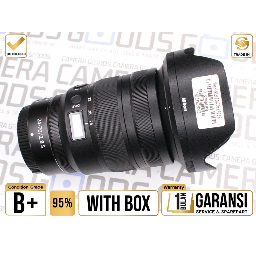 Lensa Nikon Z 24-70mm F2.8 S Lens Second Bekas Grade B+ / NIKKOR Z24-70mm f/2.8 - L250463
