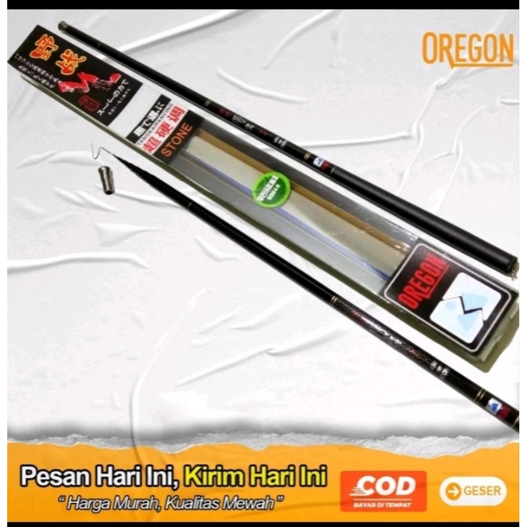 Tegek Oregon Stone Oregon Batik Oregon naga hitam Oregon Ikan Mas