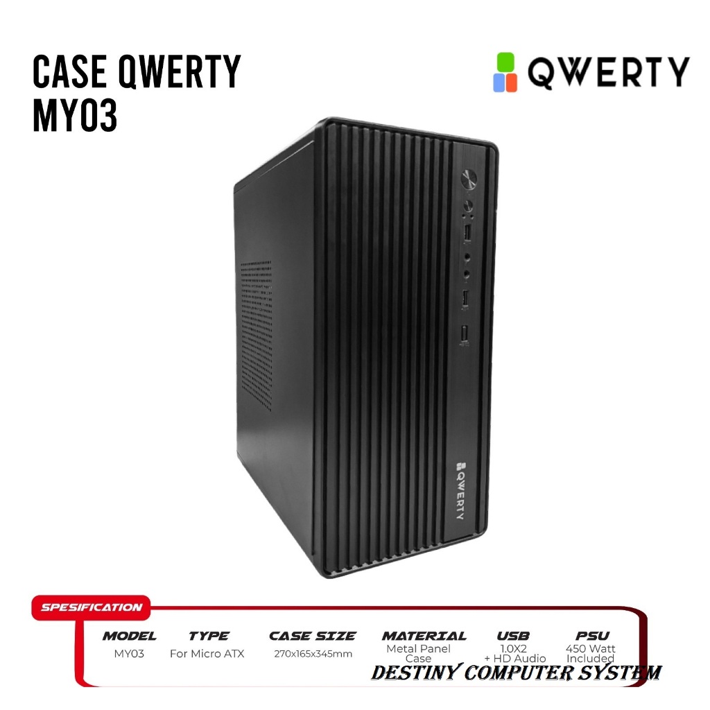 Case Casing PC CPU Qwerty MY03