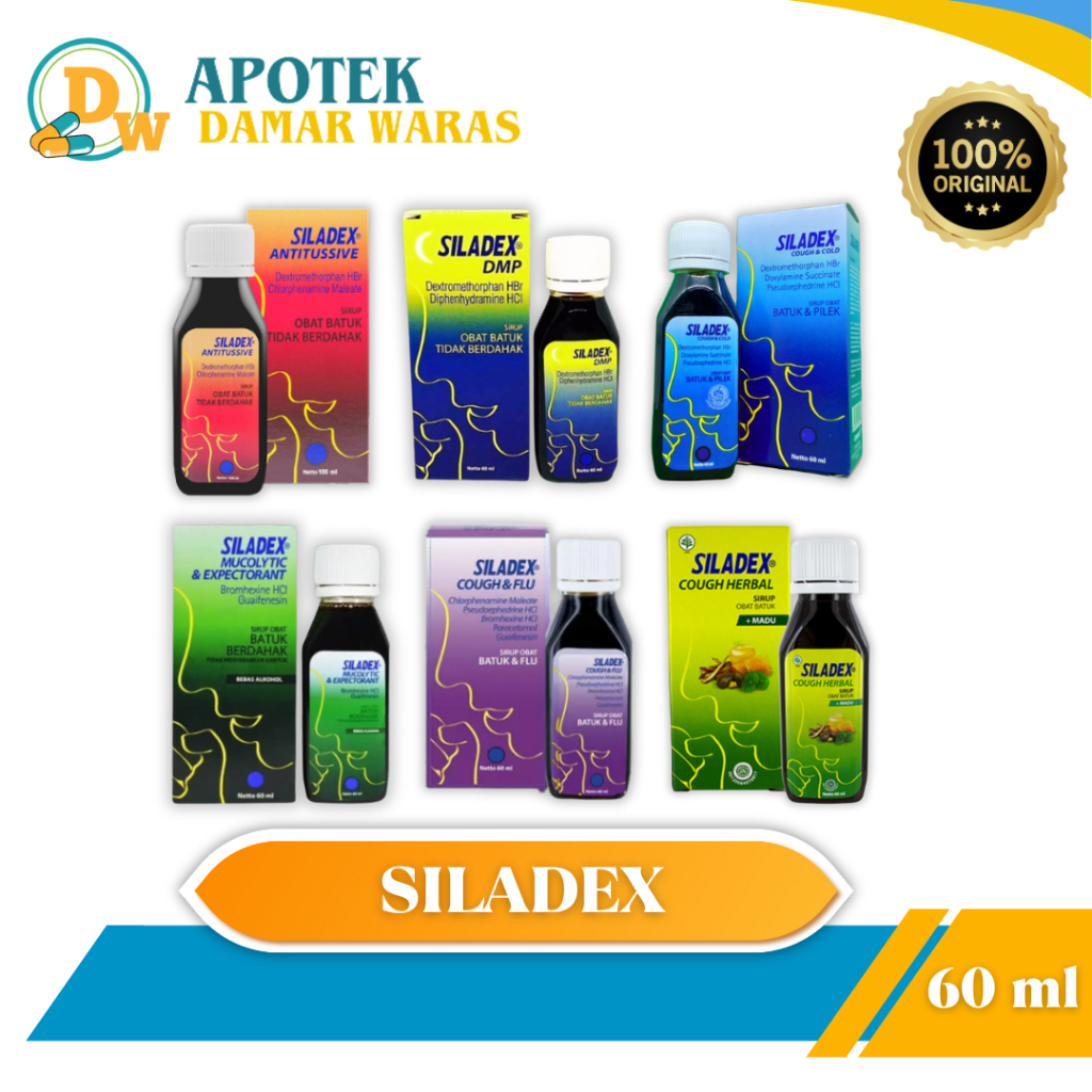 SILADEX SYRUP ALL VARIAN 60ML/SILADEX HERBAL 60ML/SILADEX CC 100ML