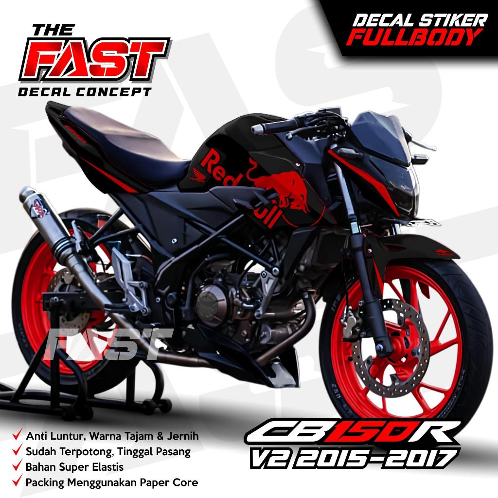 CUCI GUDANG TERBARU Decal Stiker CB150R V2 New Full Body 2016 2017 2019 Redbull - Stiker Decal CB 15