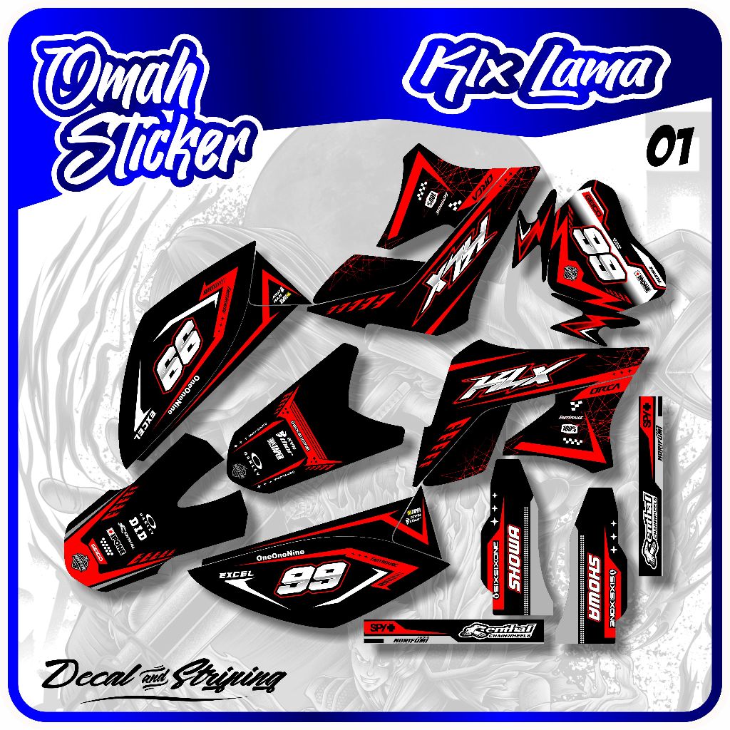 Decal KLX lama full body - Decal KLX 150 S lama - Decal KLX 150 L lama - Decal KLX lama custom nama 