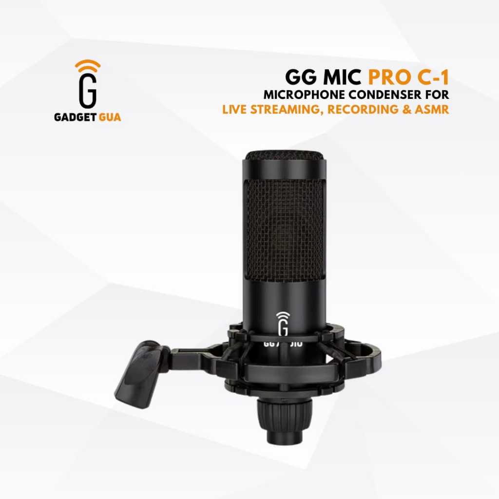 GG MIC PRO C-1 - MICROPHONE CONDENSER FOR LIVE STREAMING, RECORDING & ASMR