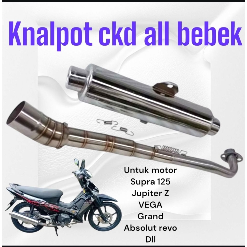 KNALPOT CKD STANDAR JUPITER Z VEGA GRAND ASTREA KNALPOT CKD BOBOK ALL BEBEK KNALPOT JUPITER Z VEGA G