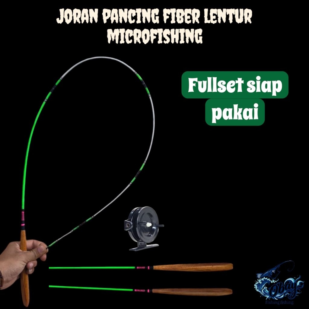 Joran pancing fiber lentur microfishing 100cm ,120cm