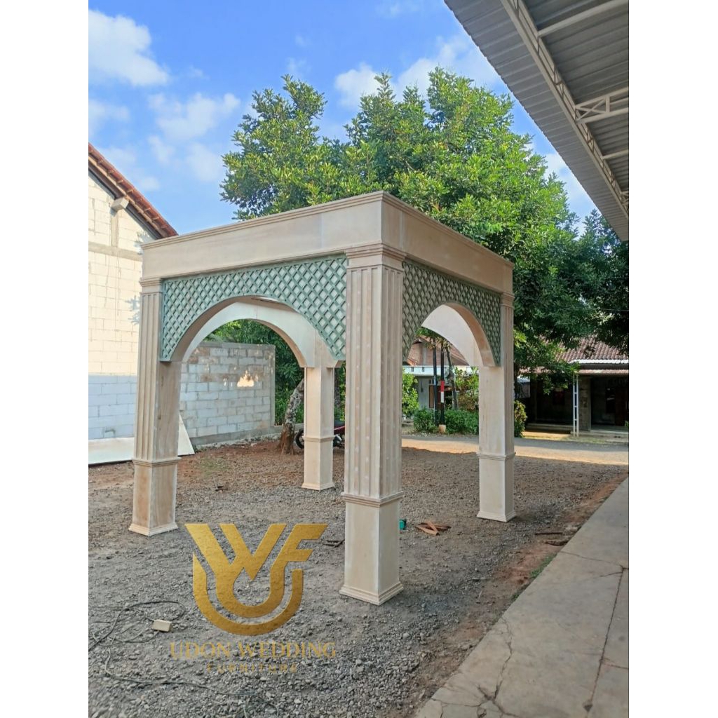 GAZEBO PELAMINAN, GAZEBO AKAD, GAZEBO WEDDING, BACKDROP GAZEBO, GAZEBO PENGANTIN TERBARU