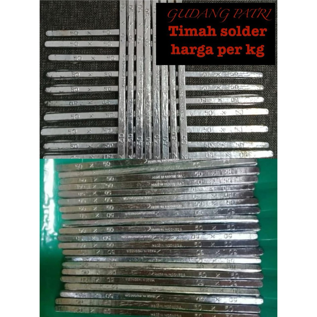 Timah Patri batangan No.2 Harga 1 kiLo