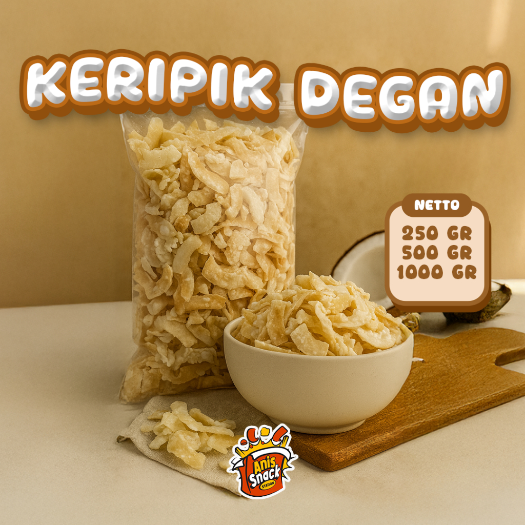 Keripik Degan Original / Keripik Degan Balut Tepung / Keripik Degan Crispy