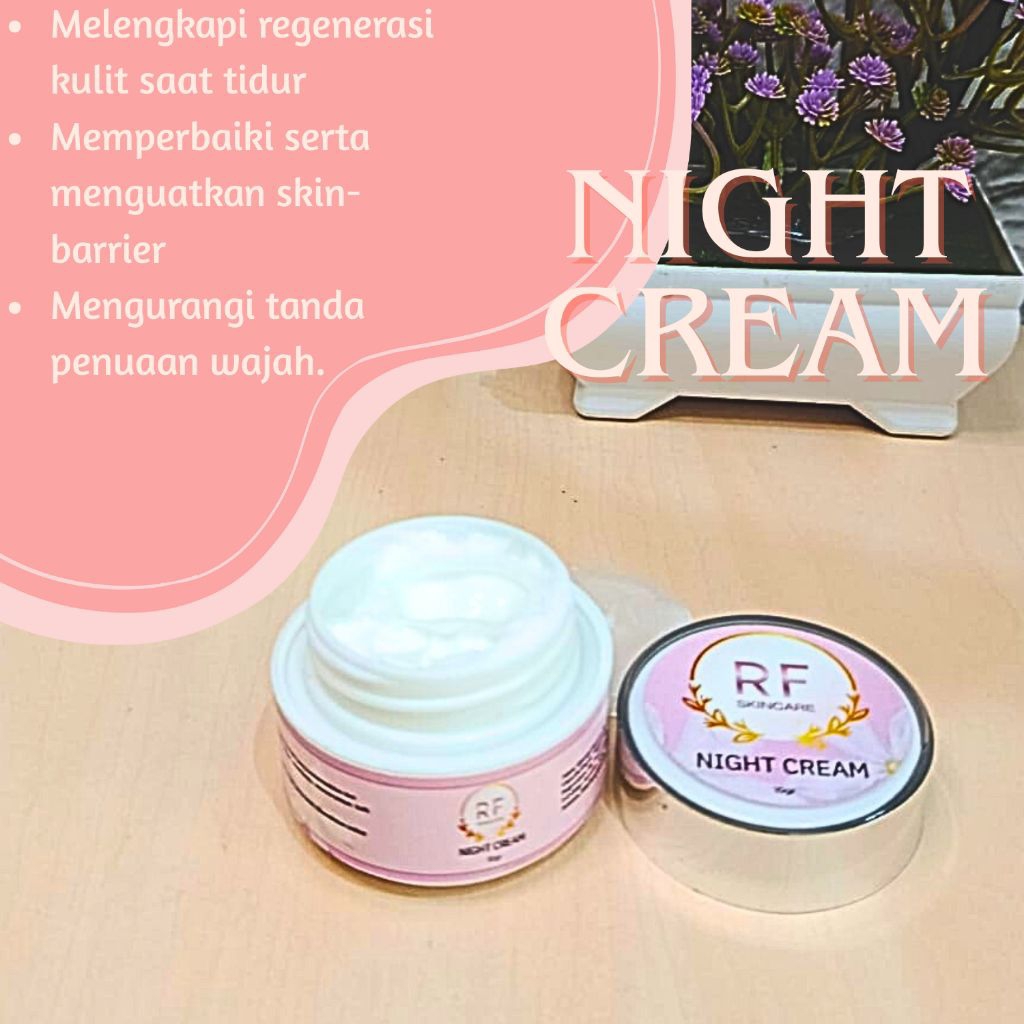 NIGHT CREAM RF SKINCARE MENCERAHKAN/ MENGHILANGKAM FLEK