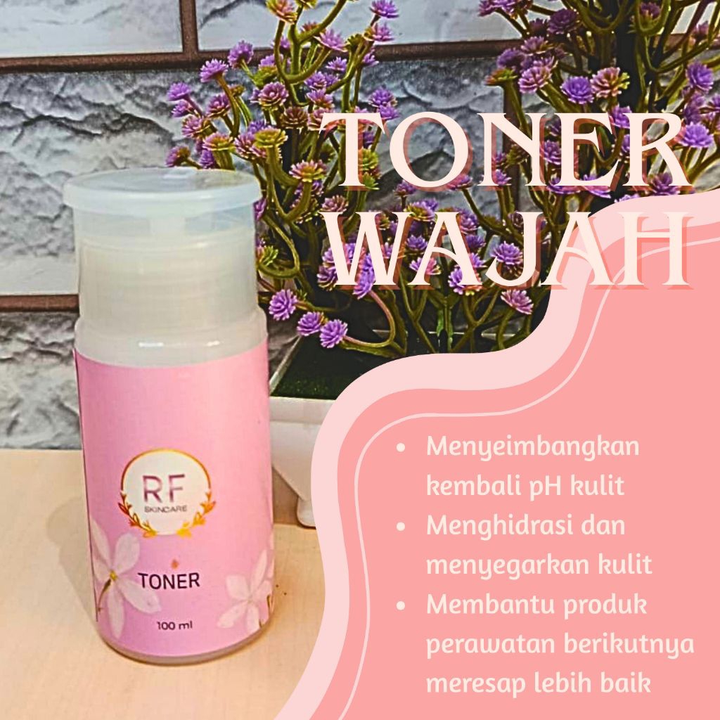 TONER WAJAH RF SKINCARE MENCERAHKAN/ UNTUK KULIT BERJERAWAT