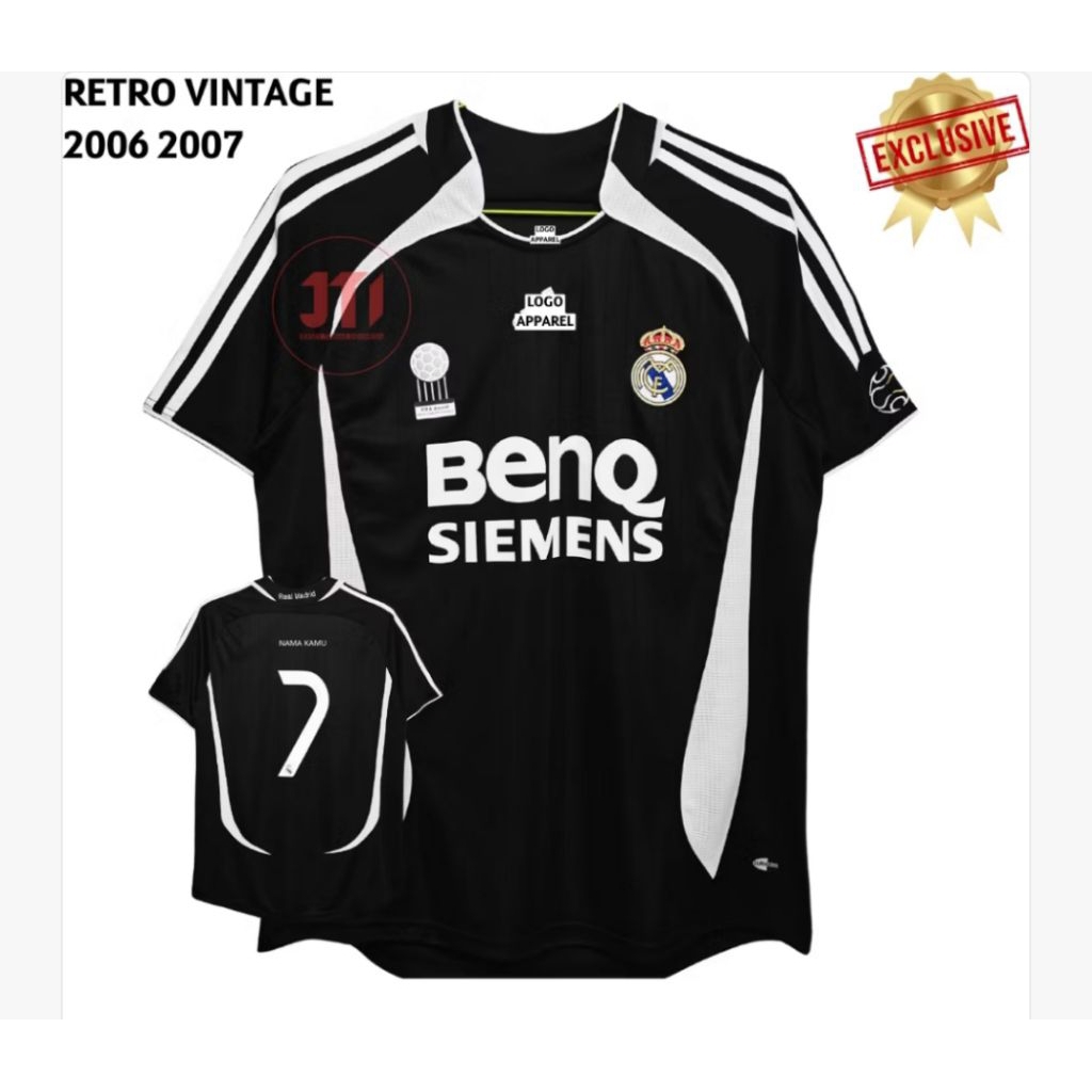 Jersey retro vintage realmadrid 2006 2007 // Jersey vintage // Jersey retro 26 27