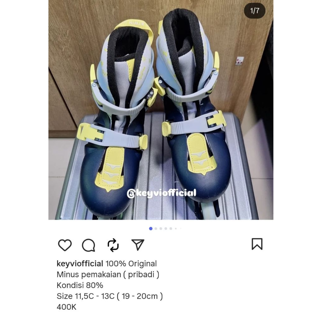 Sepatu Roda Oxelo Pemula Bekas Preloved