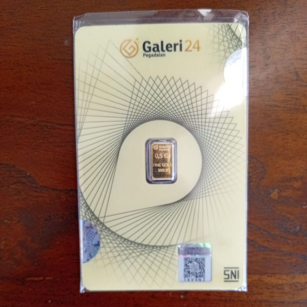 Ready Stok Emas Logam Mulia Galeri24 Ukuran 0.5Gram