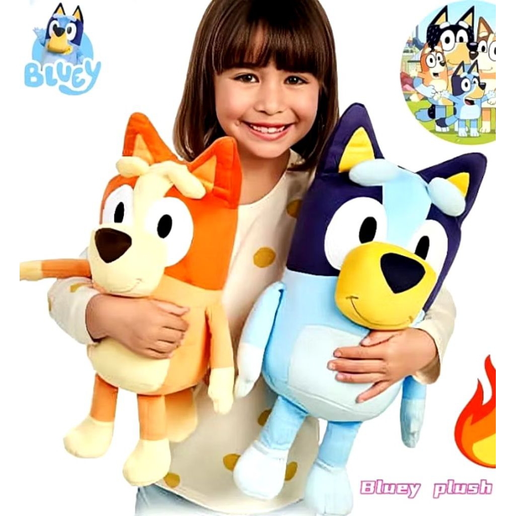Boneka Bluey & Bingo Halus 40cm Mainan Anak Lembut