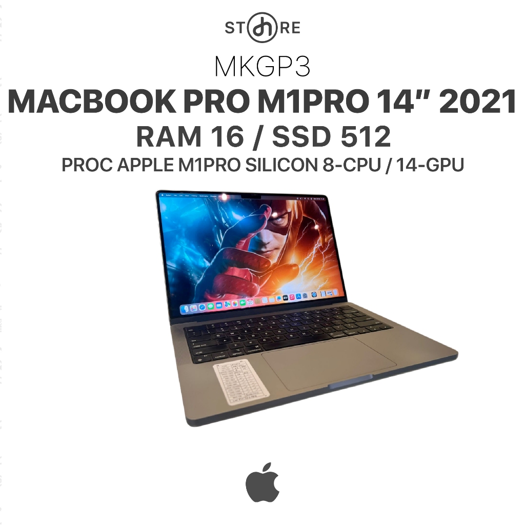 Second , Macbook Pro M1PRO 2021 14" , 16/512 , Grey , MKGP3