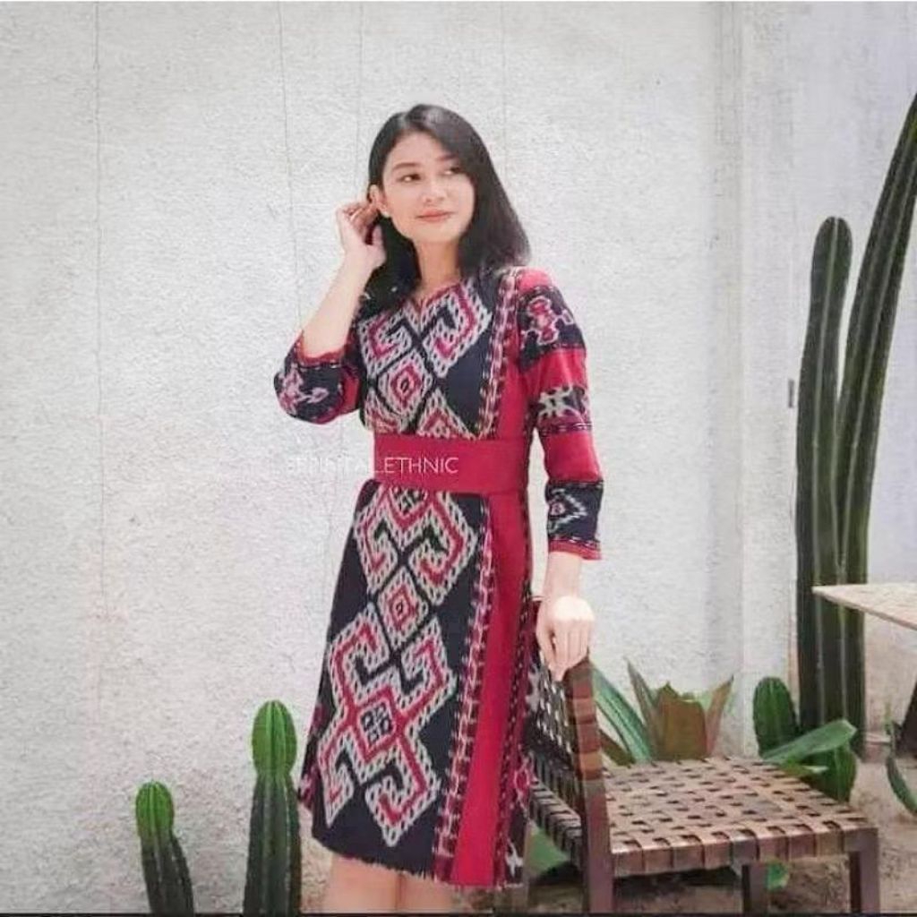 DRESS TENUN ETNIC TERBARU