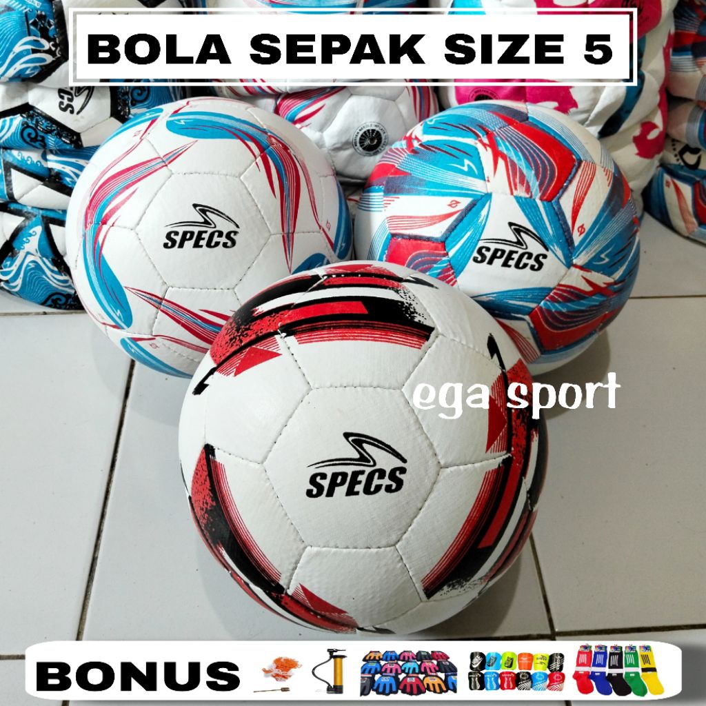 Bola sepak size 5/bola sepak murah/bola bliter bahan aselak/bola kaki ukuran 5 dijahit manual bonus 