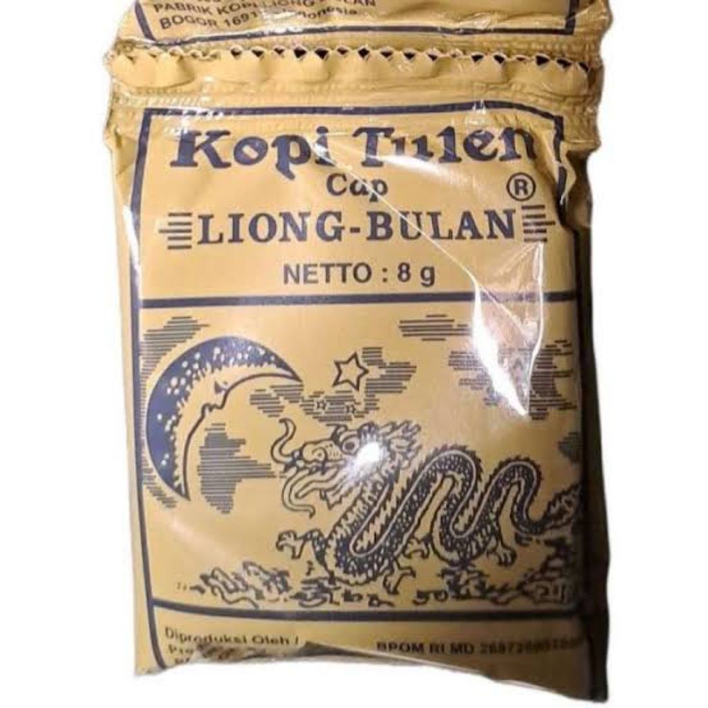 Kopi Liong Bulan Tanpa Gula 1 Renteng 10 Sachet PROMO